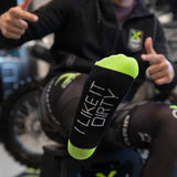 X-Grip Knieorthesen-Socken Schwarz