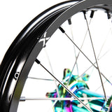 X-Grip Felgen-Set V3 21"/18" Schwarz-Rainbow für Sherco