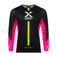 X-GRIP Motocross Jersey Tungsten Schwarz/Pink