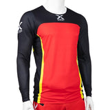 X-GRIP Motocross Jersey Titanium Rot