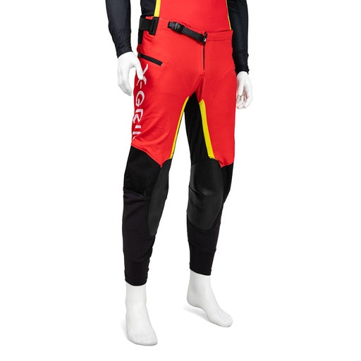 X-GRIP Motocross Hose Titanium mit Taschen Rot