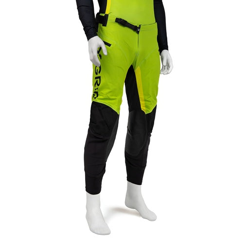 X-GRIP Motocross Hose Titanium mit Taschen Grün