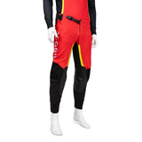 X-GRIP Motocross Hose Titanium ohne Taschen Rot