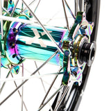X-Grip Felgen-Set V3 21"/19" Schwarz-Rainbow für Sherco