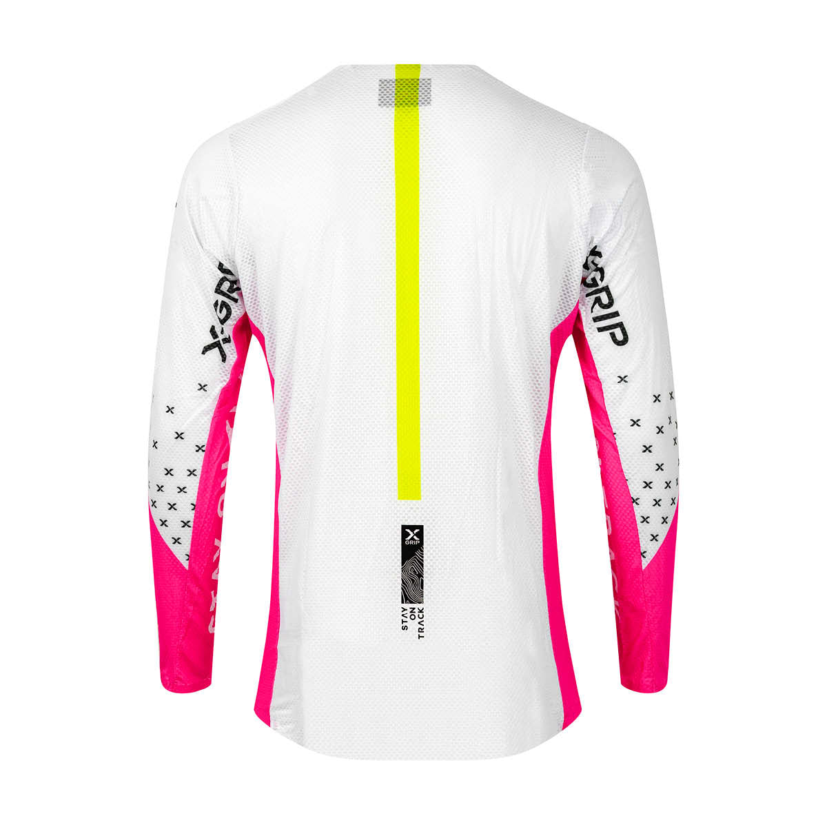 X-GRIP Motocross Jersey Tungsten Weiß/Pink