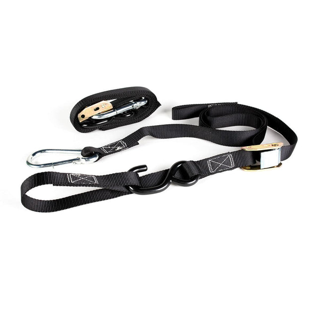 AWORKX Spanngurt-Set 25mm aus robustem Material, ideal für sicheren Transport und Sicherung von Ladungen.