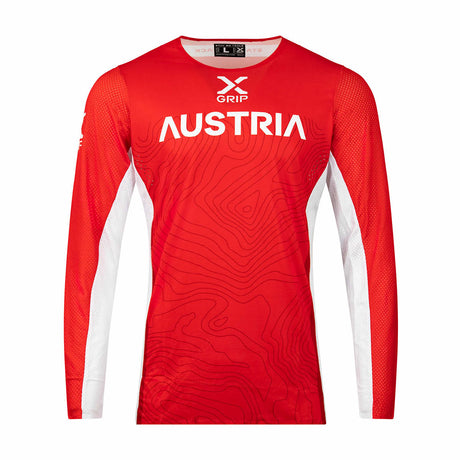 X-GRIP Motocross Jersey Tungsten Rot