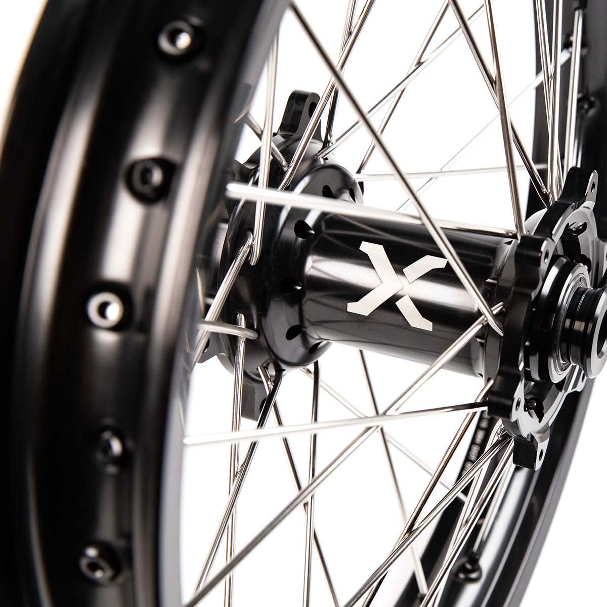 X-Grip Felgen-Set V3 21"/19" Schwarz für Sherco