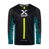 X-GRIP Motocross Jersey Tungsten Schwarz/Petrol