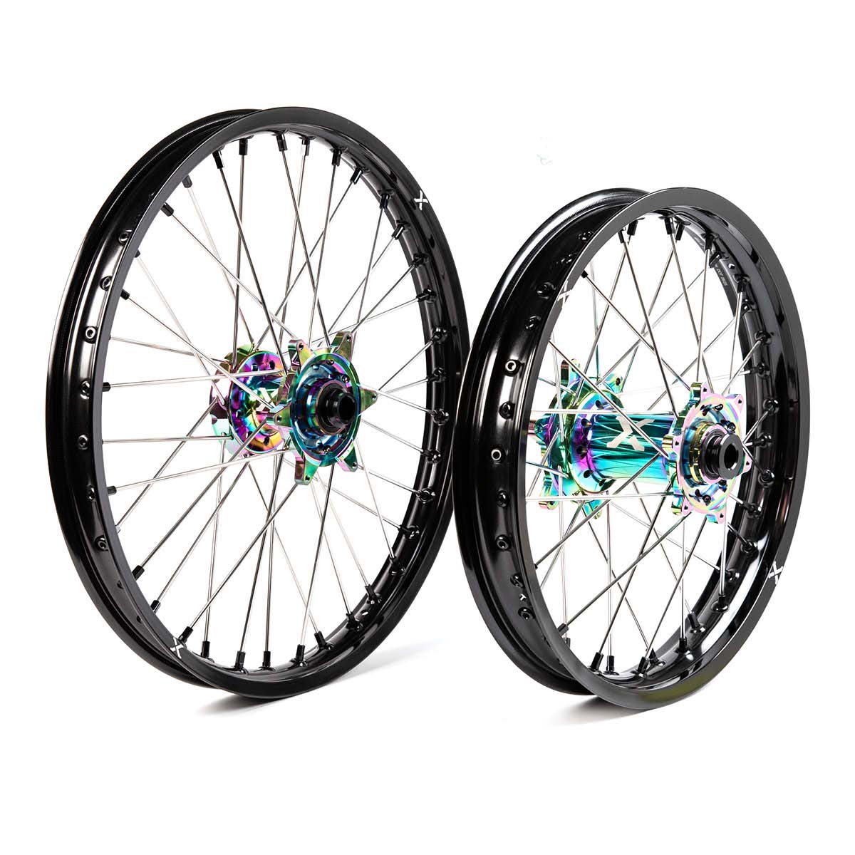 X-Grip Felgen-Set V3 21"/18" Schwarz-Rainbow für Stark Varg