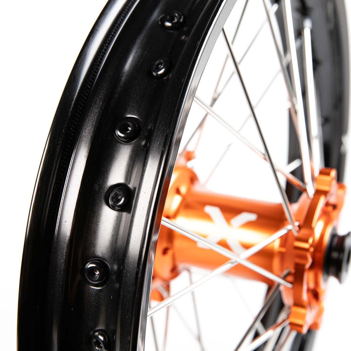 X-Grip Felgen-Set V3 21"/18" Schwarz-Orange für Stark Varg