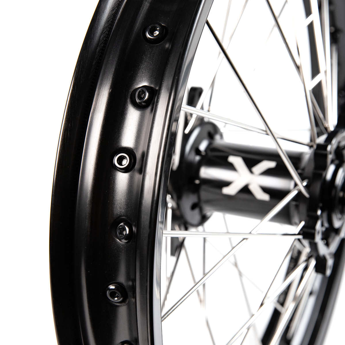 X-Grip Felgen-Set V3 21"/19" Schwarz für Sherco