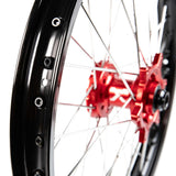 X-Grip Felgen-Set V3 21"/19" Schwarz-Rot für Sherco