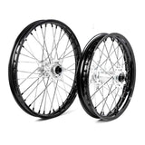X-Grip Felgen-Set V3 21"/19" Schwarz-Silber für Sherco