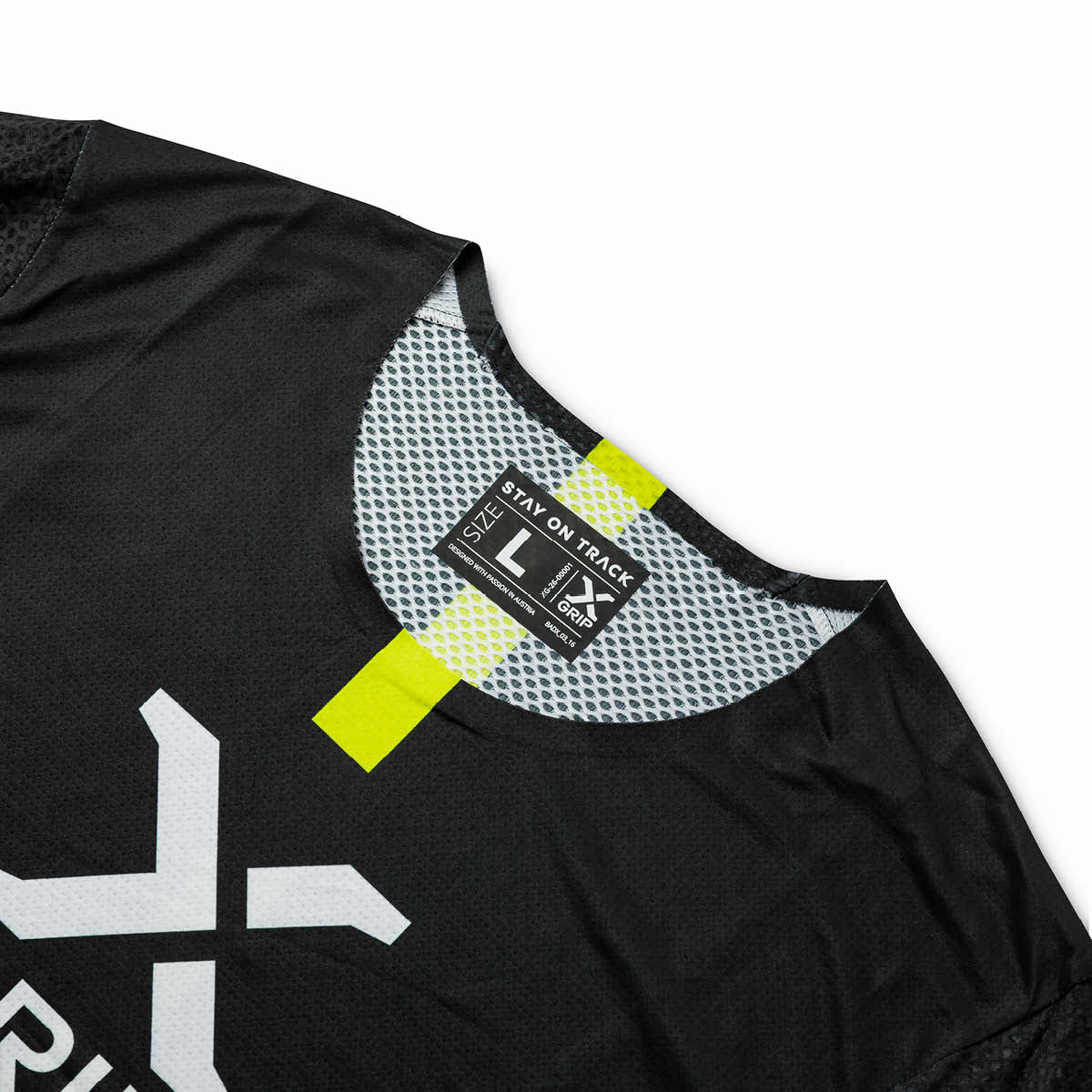 X-GRIP Motocross Jersey Tungsten Schwarz/Pink