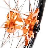 X-Grip Felgen-Set V3 21"/19" Schwarz-Orange für KTM/HQV 23- / GasGas 24-