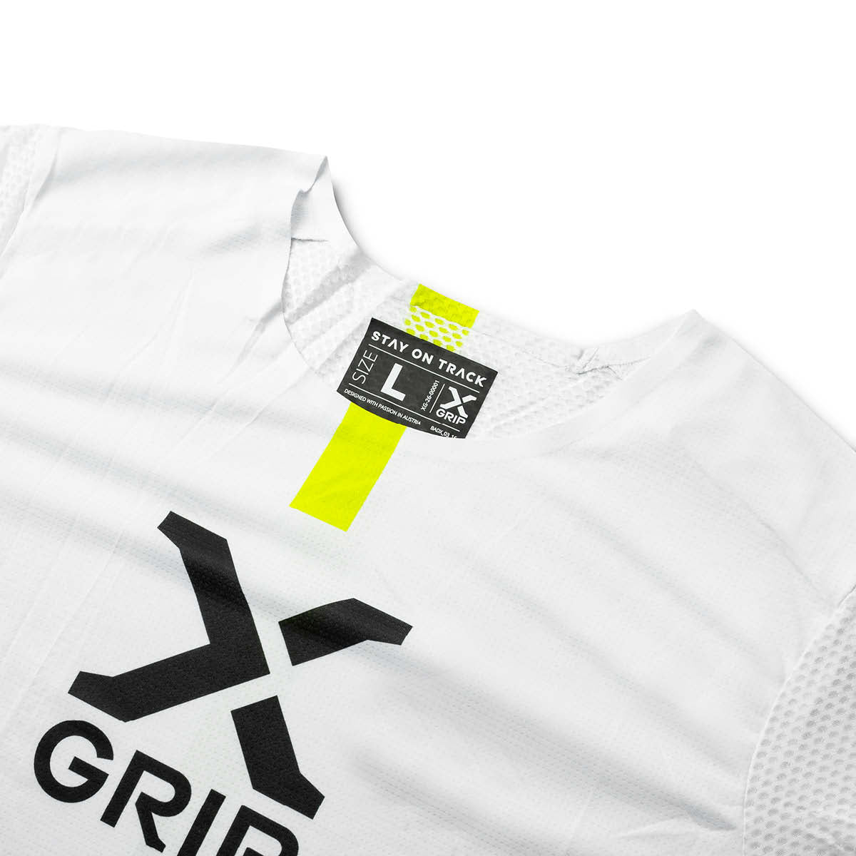 X-GRIP Motocross Jersey Tungsten Weiß/Pink