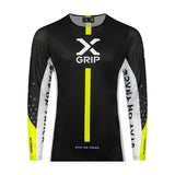 X-GRIP Motocross Jersey Tungsten Schwarz/Acid-Gelb