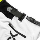 X-GRIP Motocross Hose Tungsten mit Taschen Weiß/Acid-Gelb
