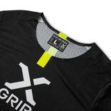 X-GRIP Motocross Jersey Tungsten Schwarz/Acid-Gelb