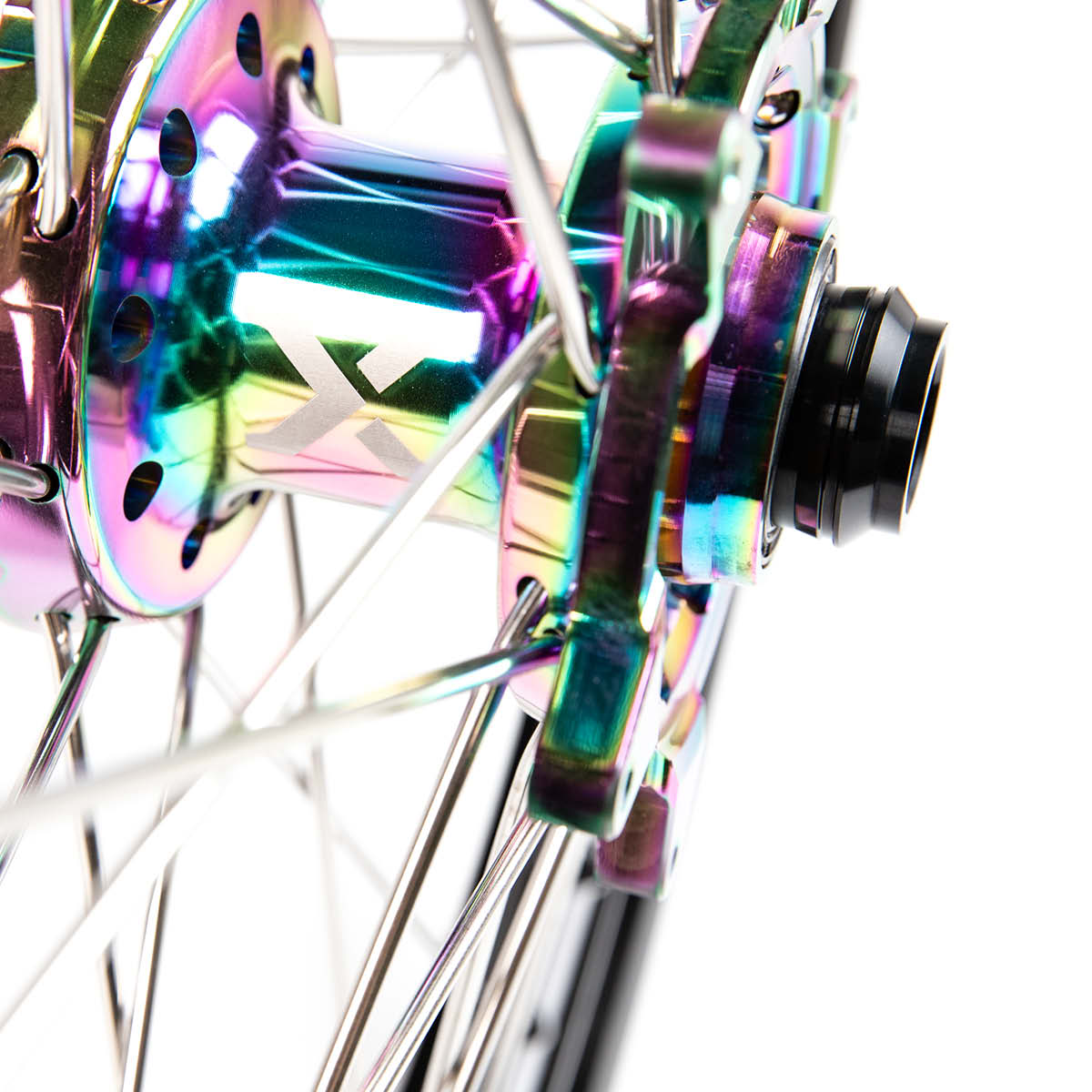 X-Grip Felgen-Set V3 21"/19" Schwarz-Rainbow für Sherco