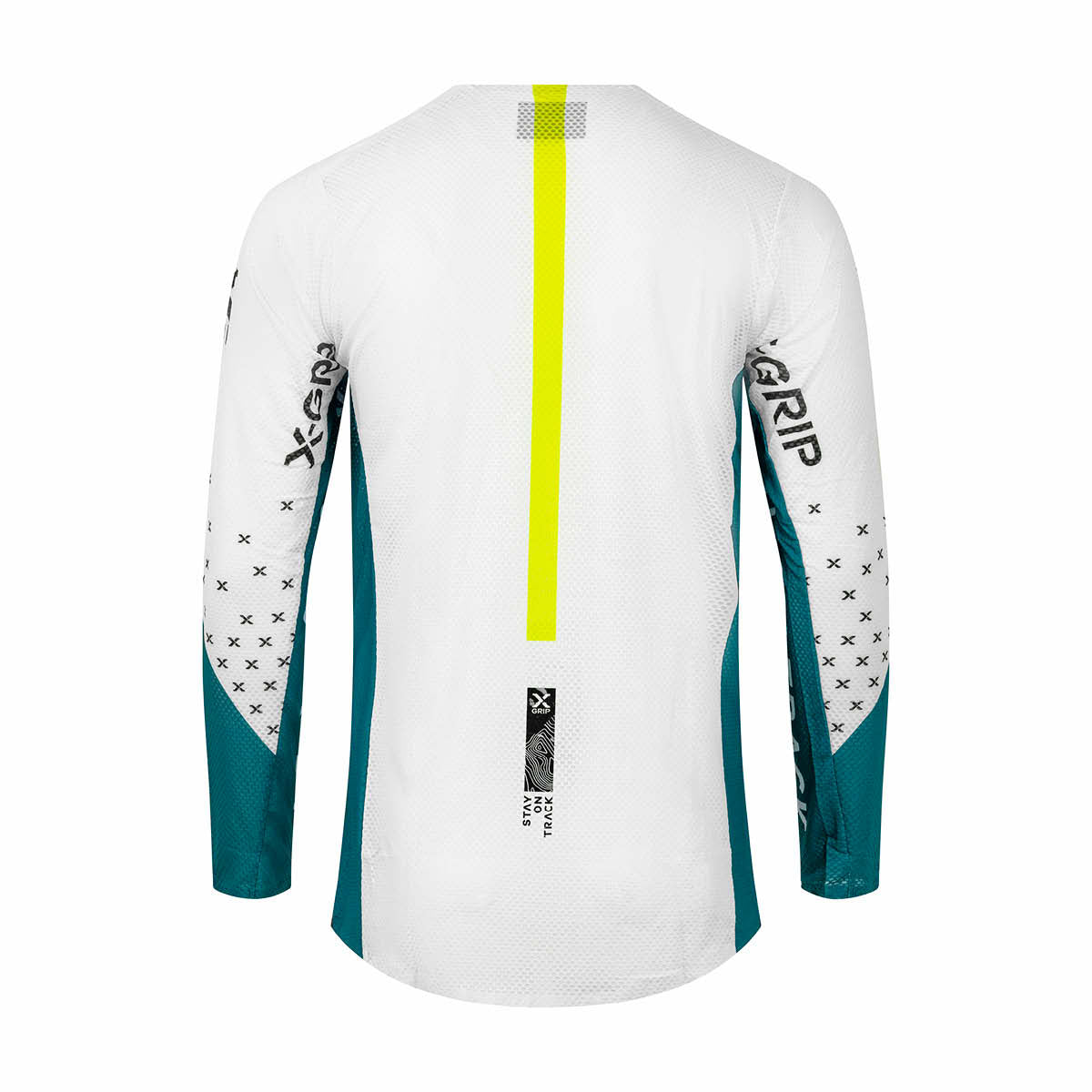 X-GRIP Motocross Jersey Tungsten Weiß/Petrol