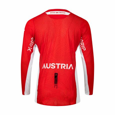 X-GRIP Motocross Jersey Tungsten Rot