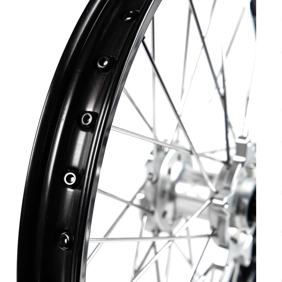 X-Grip Felgen-Set V3 21"/18" Schwarz-Silber für KTM/HQV 23- / GasGas 24-