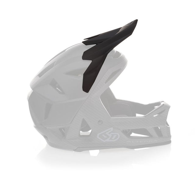 Matt schwarzes Ersatzvisier für 6D MTB Fahrradhelm, schützt die Augen und sorgt für verbesserten Sonnenschutz beim Radfahren.