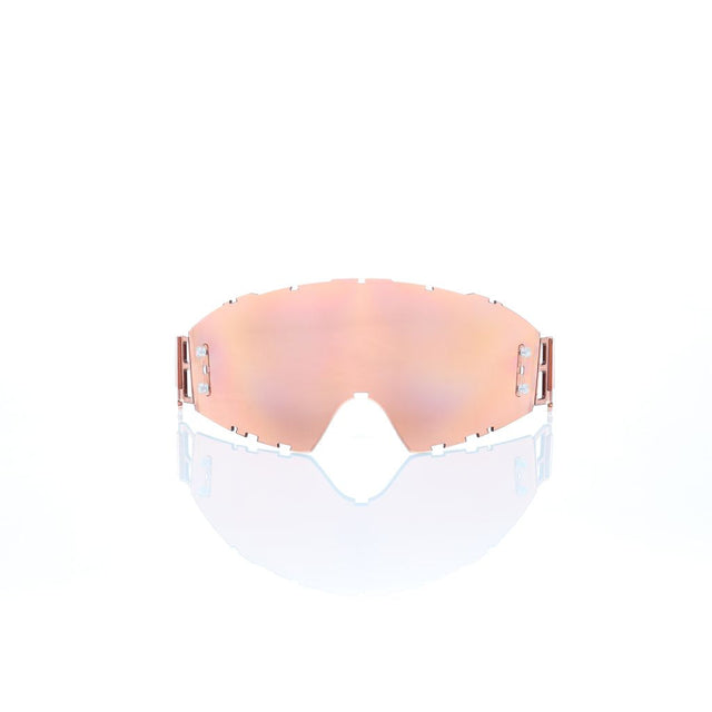 Rosenfarbenes Ersatzglas für 6D Max Brille, Brillen-Zubehör, klarer Sichtschutz, passt perfekt zu 6D Max Brillen.