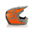 6D ATR-3 Motocrosshelm in Orange mit Hex-Design und FIM-Zertifizierung, robustes Schutzhelm für Offroad-Fahrten