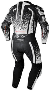RST ProSeries EVO CE Airbag Motorrad Lederkombi-Camo Weiss/Schwarz