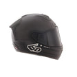 Schwarzer 6D ATS-1R Integralhelm in matternder Optik, matte Schwarz, FIM-zertifiziert, für sicheren Motorradschutz