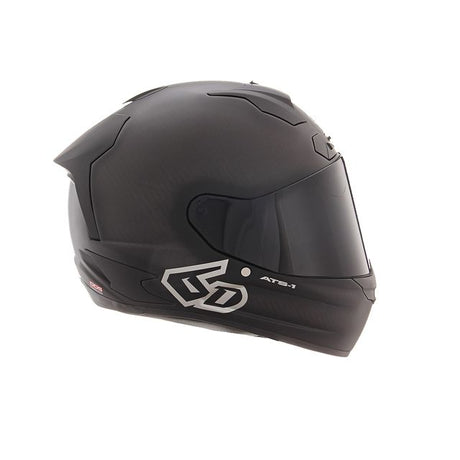 Schwarzer 6D ATS-1R Integralhelm in matternder Optik, matte Schwarz, FIM-zertifiziert, für sicheren Motorradschutz
