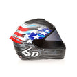 6D ATS-1R Super Patriot RWB Integralhelm mit rot-weiß-blauer Flagge und FIM-Zertifizierung, hochwertiger Motorradhelm