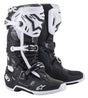 Alpinestars Tech 10 Stiefel in Schwarz und Weiß, Motorrad- und Enduro-Stiefel mit robustem Design und Protektoren.