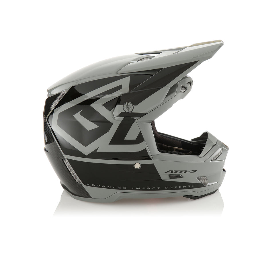 Schwarzer 6D ATR-3Y Hex Motocrosshelm mit Glanzfinish, leichter Schutzhelm für Offroad-Fahrten, Thumbnail-Image
