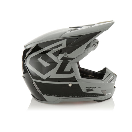 Schwarzer 6D ATR-3Y Hex Motocrosshelm mit Glanzfinish, leichter Schutzhelm für Offroad-Fahrten, Thumbnail-Image