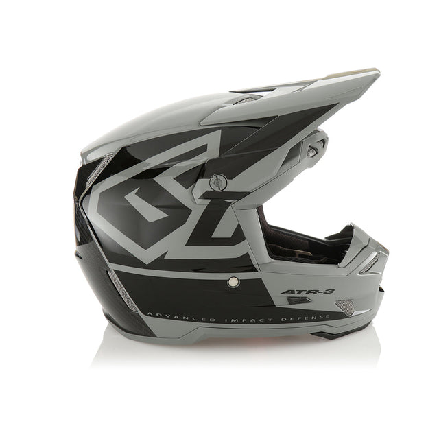 Schwarzer 6D ATR-3Y Hex Motocrosshelm mit Glanzfinish, leichter Schutzhelm für Offroad-Fahrten, Thumbnail-Image